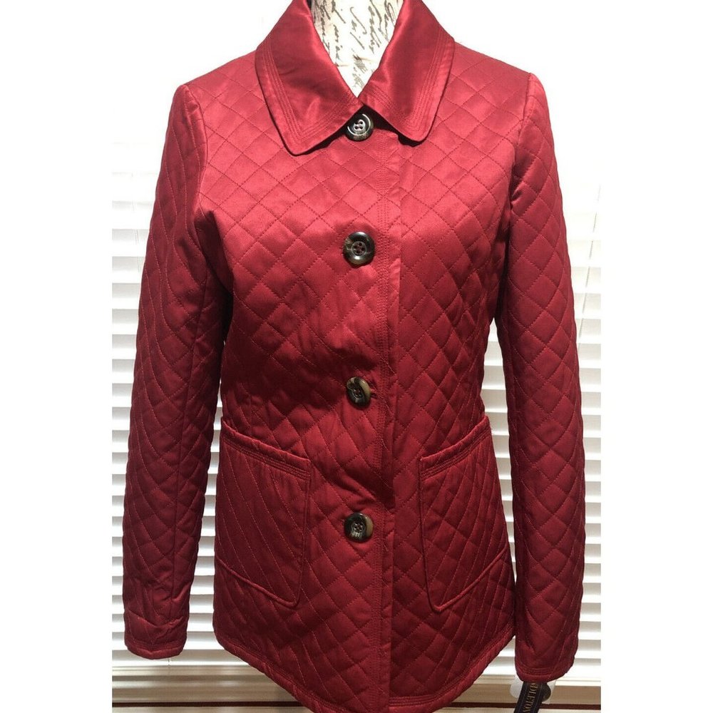 NEW Pendleton Womens Cotton Nylon Quilted Red Barn Riding Jacket Coat P77582 SM